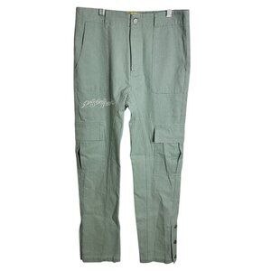 Diet Starts Monday Mens Size 30 Cargo Utility Pant Light Green Straight Leg